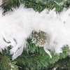 Federgirlande in Weiß, 300 cm lang für Party, Babyshower und Weihnachten