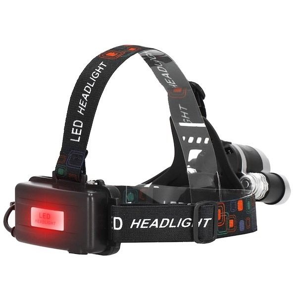 Akku-Stirnlampe LED Kopflampe mit 3 Lichtern Wiederaufladbar  Wanderscheinwerfer